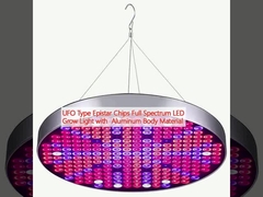 UFO τύπου Epistar Τσιπ πλήρους φάσματος LED Grow Light με υλικό σώματος από αλουμίνιο