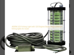 Φώτα ψαρέματος LED 4000W με γωνία ακτίνας 120 μοίρες Φώτα ψαρέματος ανοικτής θάλασσας για σκάφη